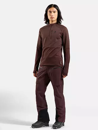 ODLO | Herren Unterzieh Zipshirt Descent Ceramiwarm | 
